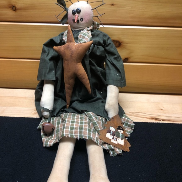 Rustic snow lady! Adorable - Picture 2 of 2